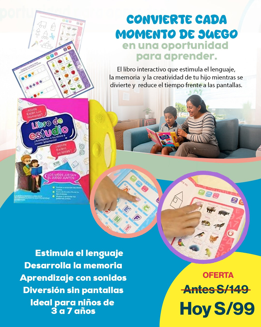 Libro Musical Interactivo Aprende Jugando